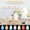 thumbnail image 1 of Lampe de Table, Lampe de Nuit LED Oeuf Couleur Changeante Lampe de Table avec Télécommande, 1 of 8