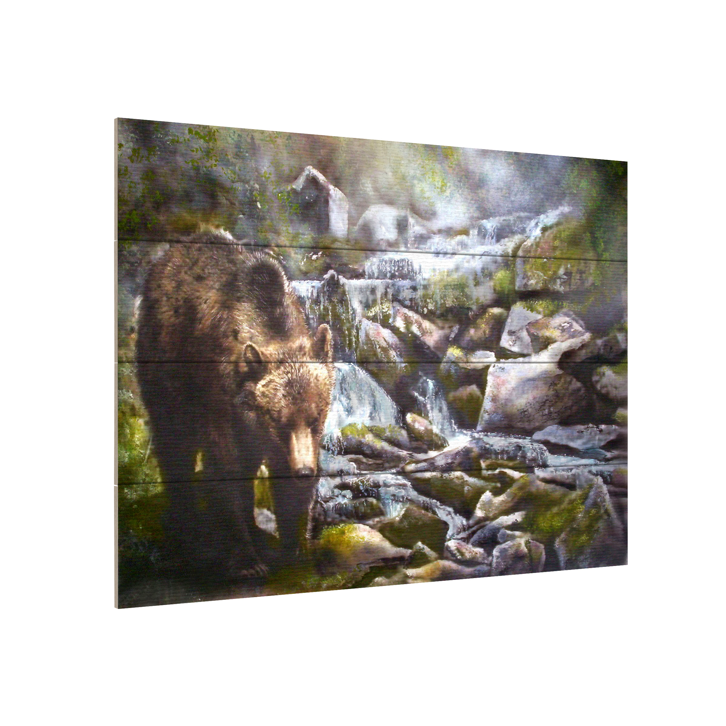 Murray Henderson Fine Art 'Bear 2' Wood Slat Art 12x16