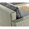 thumbnail image 3 of Afuera Living All-Weather Wicker Outdoor Gray Sofa with 26" Cocktail Table Set, 3 of 12