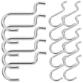 thumbnail image 3 of LABELEPH Silver Arc Tail Pegboard Hooks 20Pack for Tool Storage in the Garage, 3 of 7