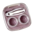 thumbnail image 1 of Étui pour Lentilles de Contact Violet Étui pour Lentilles Colorées Étui Compact Portable de Rangement Plateaux pour Lentilles Doubles Intégrés et Fentes pour Pinces Pratique pour une Utilisation Quotidienne et les Voyages, 1 of 7