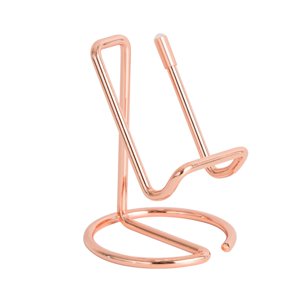 Metal Mobile Phone Stand Simple Desktop Reading Display Stand【Rose Gold】