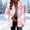Pink, variant on Liuinsasek Womens Casual Jacket Turned-Down Collar Long-Sleeve Fleece Checkered Button-Up Warm Coat with Pockets for Daily Fall Winter Wear