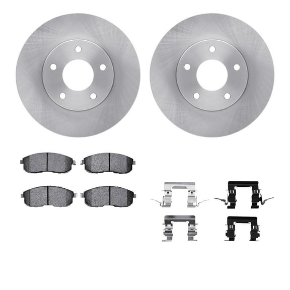 Dynamic Friction Company Front Brake Rotors with 5000 Advanced Brake Pads includes Hardware 6512-67326