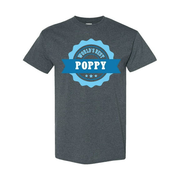 Inktastic Grandparents Day Worlds Best Poppy T-Shirt
