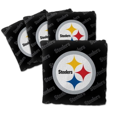 NFL Pittsburgh Steelers Cornhole Bags - 4PK - Black