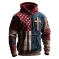 thumbnail image 3 of CONZONE Halloween Men's Hoodies Long Sleeve Hallowmas Pullover Hoodie for Men Graphic Hooded Sweatshirts With Pocket, 3 of 3