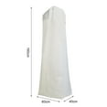 thumbnail image 5 of Garment Bag Breathable Extra Large Non-woven Fabric Wedding Gown Dress Garment Bag for Home, 5 of 8