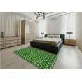 thumbnail image 4 of Ahgly Company Indoor Rectangle Patterned Dark Forest Green Area Rugs, 2' x 5', 4 of 6