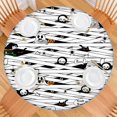 thumbnail image 2 of Spooky Halloween Pattern Round Fitted Tablecloth with Elastic Edge,Dining Table Cover Waterproof,Outdoor Round Tablecloth for Camping,Dining,Indoor and Outdoor, 2 of 7
