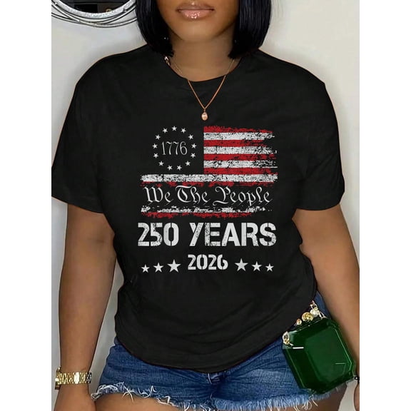 250th America US 250 Years We The People Birthday July 4th T-Shirt