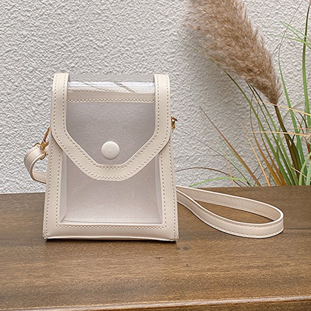 Bolsa De Hombro Bolsos transparentes para mujer, bolso simple transparente a la moda, embrague femenino (blanco) Sywqhk Para Estrenar