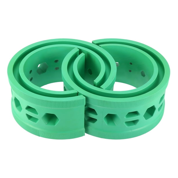 2 Piezas Verde Coche Bobina Resorte Amortiguador Goma Amortiguador Universal A Tipo