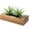 Brown, variant on Artificial Grass Fake Plant Rectangular Wooden Planter - Indoor Artificial Plants, Can Be Used as Desktop Centerpiece