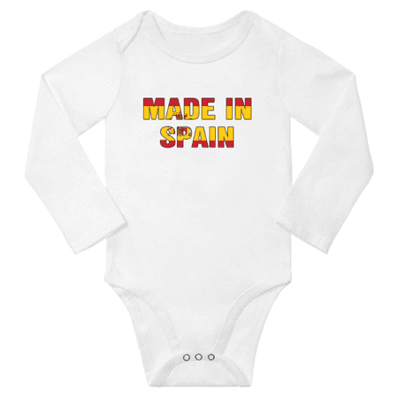 

Made In Spain Baby Long Sleeve Clothing Bodysuits (White 18 Months)