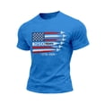 thumbnail image 3 of Usa 250Th Anniversary Shirt Anniversary Graphic T Shirt Patriotic Commemorative Short Sleeve Mens Graphic Tees Blue M, 3 of 4