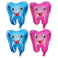 thumbnail image 1 of SHISUYAN Tooth-shaped Balloons 4pcs Tooth Stage Balloons Teeth Theme Balloons Student Graduation Party Decorations Tooth Clinic Decoration Balloons Tooth Party Supply, 1 of 8