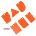 thumbnail image 2 of HLONK 6pcs Orange Plastic Clay Scraper Handle Carved Soft Clay Sculpture Tool, 2 of 7