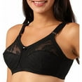 thumbnail image 4 of Women's Plus Size Minimizer Sleep Unlined Full Coverage Lace Wirefree Bra 48H, 4 of 9