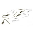 thumbnail image 3 of Abbracc 200pcs Metal Blank Hook Earring Hooks Ear Wire DIY Findings With Spring, 3 of 9