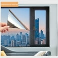thumbnail image 3 of Película de privacidad para ventanas con efecto espejo unidireccional, reflectante, bloqueador solar, anti-UV, con control de calor, tintada, para casa, oficina, sin pegamento, estática, para puertas, 3 of 8