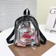thumbnail image 1 of Mochila transparente de PVC para mujer, bolsa pequeña de diseñador con letras, a la moda, para estudiantes y niñas Fivean unisex, 1 of 2
