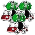 thumbnail image 1 of Charm navidad auto decorativo XmasCar01 3Pzas Plata S925 Chapa Separador Fijo Carro Navideño Plata/Multicolor Caja Blanc, 1 of 2