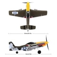 thumbnail image 2 of Planeador de combate RC Plane ANTSIR P51 Mustang con estabilización, 2 of 9