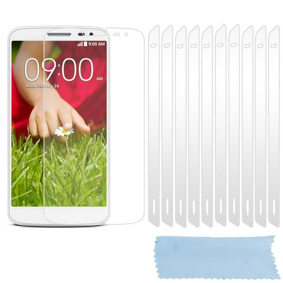 Cadorabo Screen Protectors for LG G2 MINI - Protective films in HIGH CLEAR - 10 pieces highly transparent protective films against dust, dirt and scratches