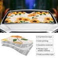 thumbnail image 5 of Bingfone Sunflower 5 Car Windshield Sun Shade Protector Keep Your Vehicle Cool Sun Shield Visor Cover Foldable For Car Truck Suv-Medium, 5 of 9