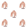 thumbnail image 1 of Wosthever Exquisito adorno de escritorio para árbol artesanal, símbolo de suerte, prosperidad y felicidad, piedras preciosas, riqueza, rojo Type2 NO2, 1 of 6