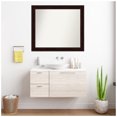 thumbnail image 4 of Amanti Art Custom Framed Wall and Bathroom Mirror (34.25 x 39.25 in.), Coffee Bean Brown Frame, 4 of 7
