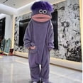 thumbnail image 6 of mgoYE Men Women Onesie Pajamas, Funny Fleece Jumpsuit, Cozy Plush One Piece Sleepwear, Warm Lounge, 6 of 6