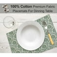 thumbnail image 4 of Ruvanti Placemats 100% Cotton 13x19 inch, Dining Table Placemats Set of 6, Modern Place Mats for Dining Table Décor, Kitchen & Table Linens, Coffee Mat for Christmas Dinners – off Toned, 4 of 8