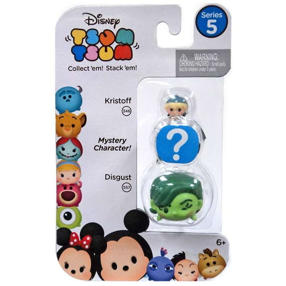 Disney Tsum Tsum Series 5 Kristoff & Disgust Mini Figures, 3 Pack