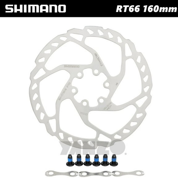 Shimano SLX SM-RT66-S/M 160mm or 180mm Disc Brake Rotor 6 Bolts W/ 3 Spacer In Bulk No Retail Box-1pc only