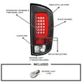 thumbnail image 3 of Spec-D Tuning Black LED Tail Lights Compatible with 2007-2008 Dodge Ram 1500, 2007-2009 Dodge Ram 2500/3500, Left + Right Pair Assembly, 3 of 5