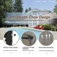 thumbnail image 2 of Sobaniilo 4 Pieces Patio Furniture Set Textilene Conversation Set Bistro Set for Lawn and Balcony, Brown, 2 of 7