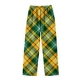 thumbnail image 4 of ATOGUTA Girls Flannel Long Plaid PJ Bottoms Boys Lounge Pants with Pockets Size 2T-14, Multicolor, 4 of 5
