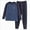 A68-Navy, variant on Girls Raglan Sleeve Long Sleeve Pajama Set with Patch Detail,Comfy Sleepwear 15-16 Years