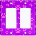 thumbnail image 6 of Metal Light Switch Plate Cover Dog Bone Treats Neon Purple DOG031, 6 of 13