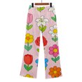 thumbnail image 6 of kaondbfi Women's Print High Waisted Jeans Straight Wide Leg Baggy Jeans Trendy Streetwear Loose Fit Denim Pants, 6 of 9