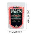 thumbnail image 3 of 2026 Colorful -in-the-Dark Garden Stones Night Guide Luminous Pebbles In The Dark Stepping Rocks Outdoor Landscaping Decor Glowing Stones 400pc, 3 of 8