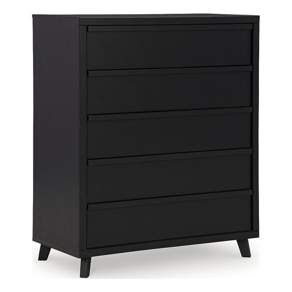 Ashley Furniture Danziar Black Wide Chest of Drawers
