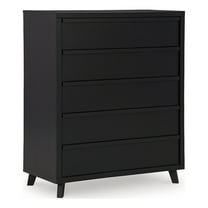 Ashley Furniture Danziar Black Wide Chest of Drawers