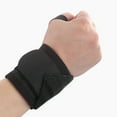thumbnail image 3 of Minnieouse Boodun Sport Bandage Muñequera ajustable Muñequera Wrap Vendaje Gimnasio Correa elástica Tenis Muñeca Soporte de seguridad Ropa, zapatos y accesorios Miscelánea negro Minnieouse PS14022-05, 3 of 6