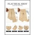 thumbnail image 6 of HOTAPEI Baggy Cargo Pants for Women Casual Wide Leg Pants Loose High Waisted Pants Straight Leg Pants Trousers with 4 Pockets, 6 of 7
