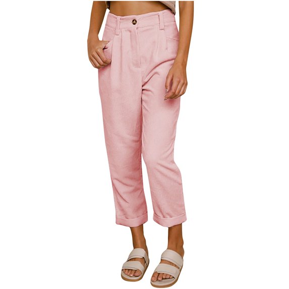 Bigersell High Waist Flare Pants for Women Full Length Fashion Women Trousers Full Pants Casual Straight Solid Color Suit Pants Ladies Jeans Stretchy
