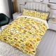 thumbnail image 3 of Gudetama Huevo Perezoso Conjunto de sábanas temático, trío de piezas, cómodo y amigable con la piel, diseño único, regalo de decoración para el hogar para familiares, amigos y fans, 90 cm * 190 cm, 3 of 6