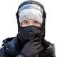 thumbnail image 3 of Gorros de invierno para hombres y mujeres, gorro frío con máscara facial completa, gorro de caza de invierno, gorro de aviador, 3 of 5
